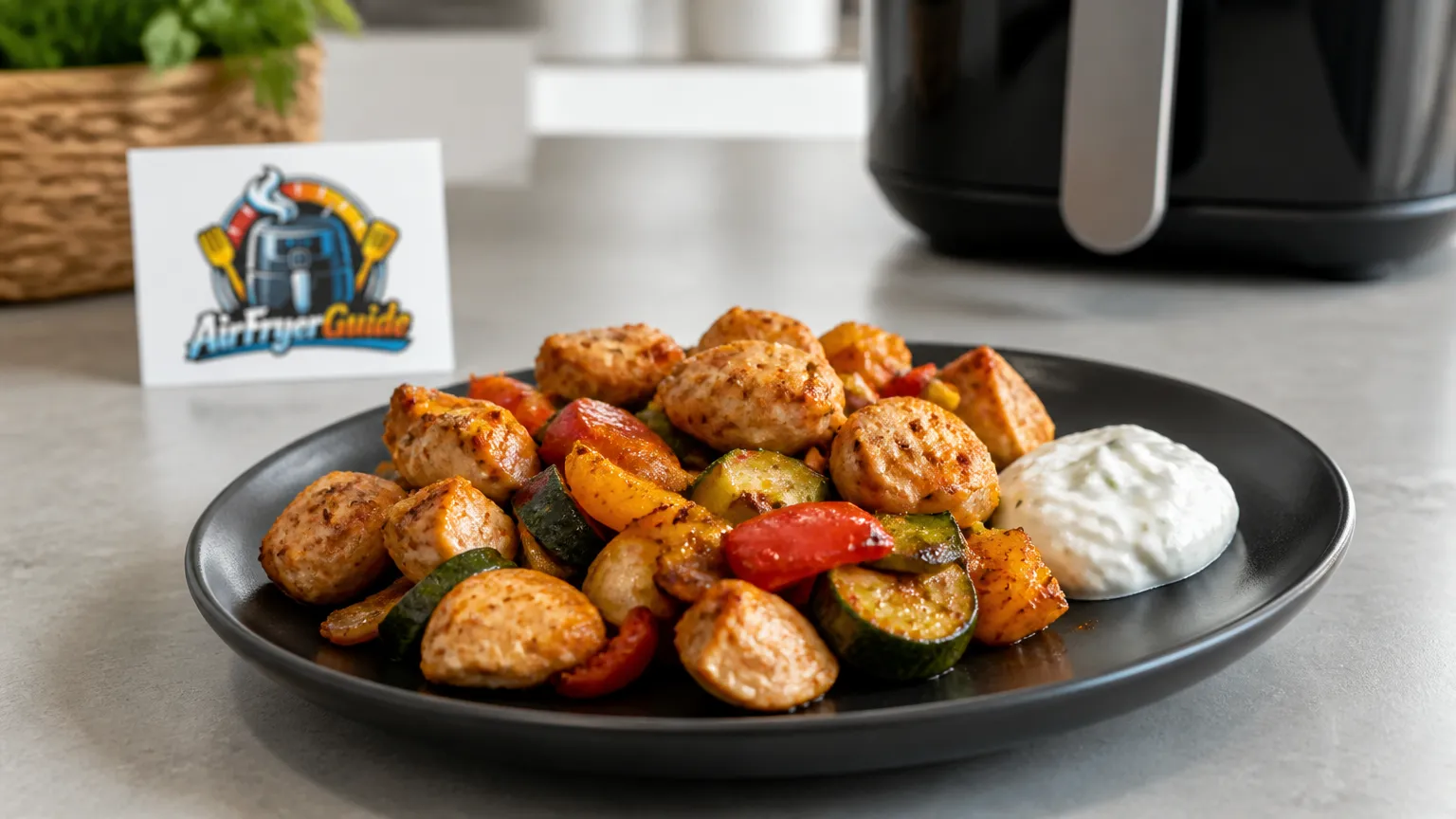 Puten Gemüse Box im Airfryer