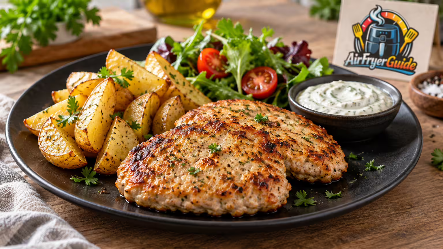 Putenhacksteak im Airfryer
