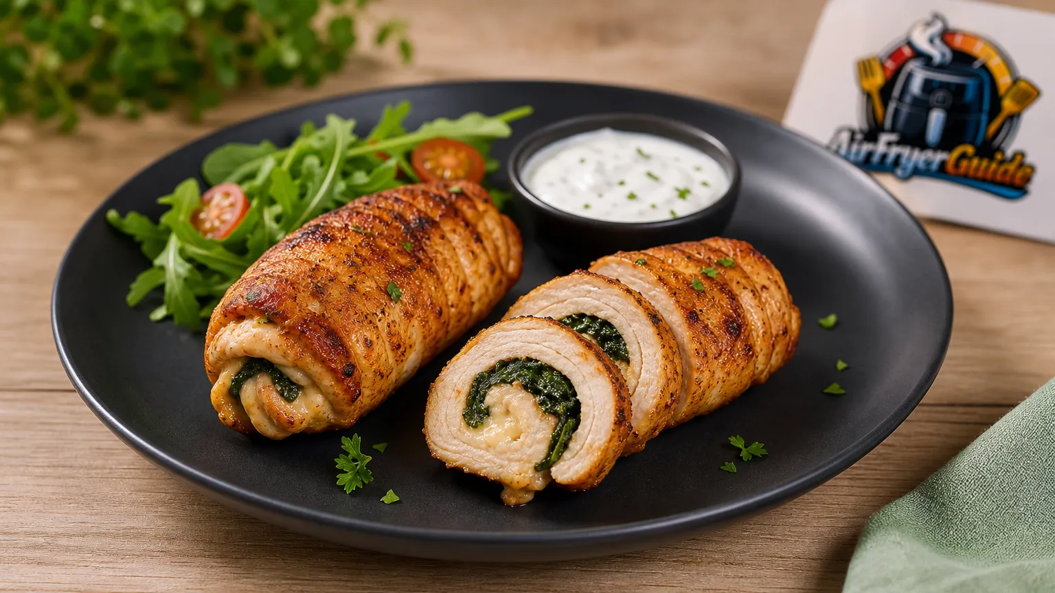 Hähnchenroulade im Airfryer