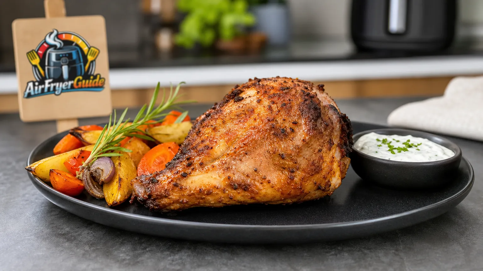 Putenunterkeule im Airfryer