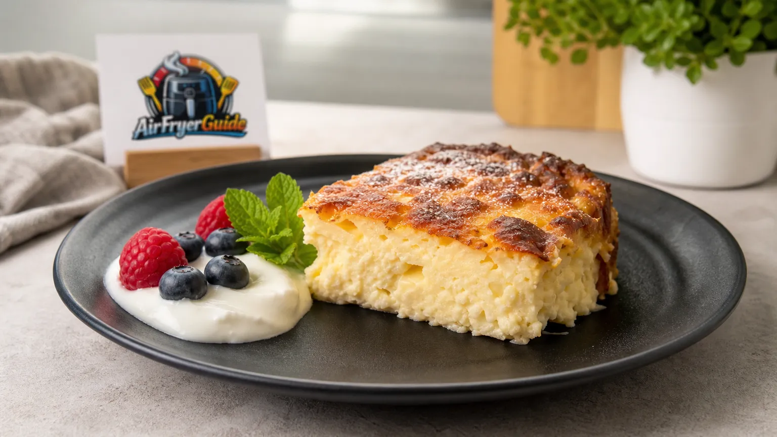 Quarkauflauf im Airfryer