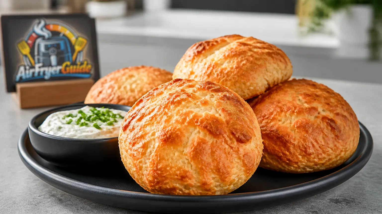Quarkbrötchen im Airfryer