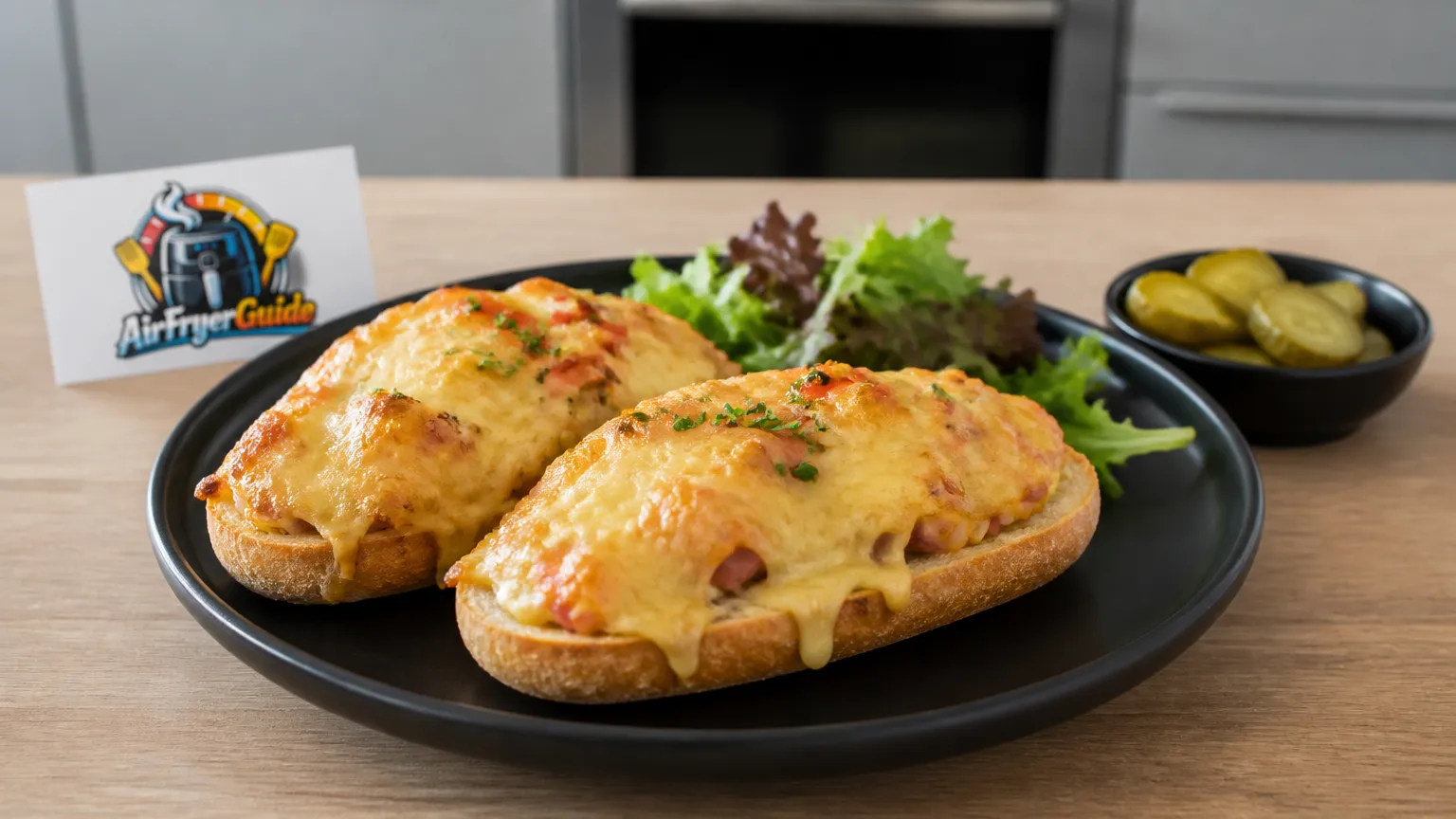Raclette-Baguette im Airfryer