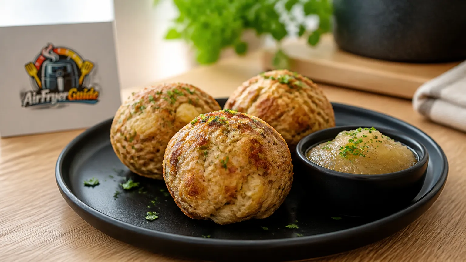 Rauchkuchlknödel im Airfryer