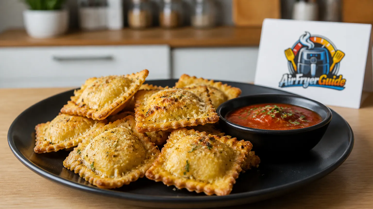 Ravioli Chips im Airfryer