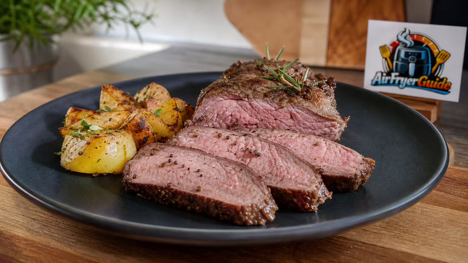 Rehfilet aufwärmen im Airfryer - Serviervorschlag