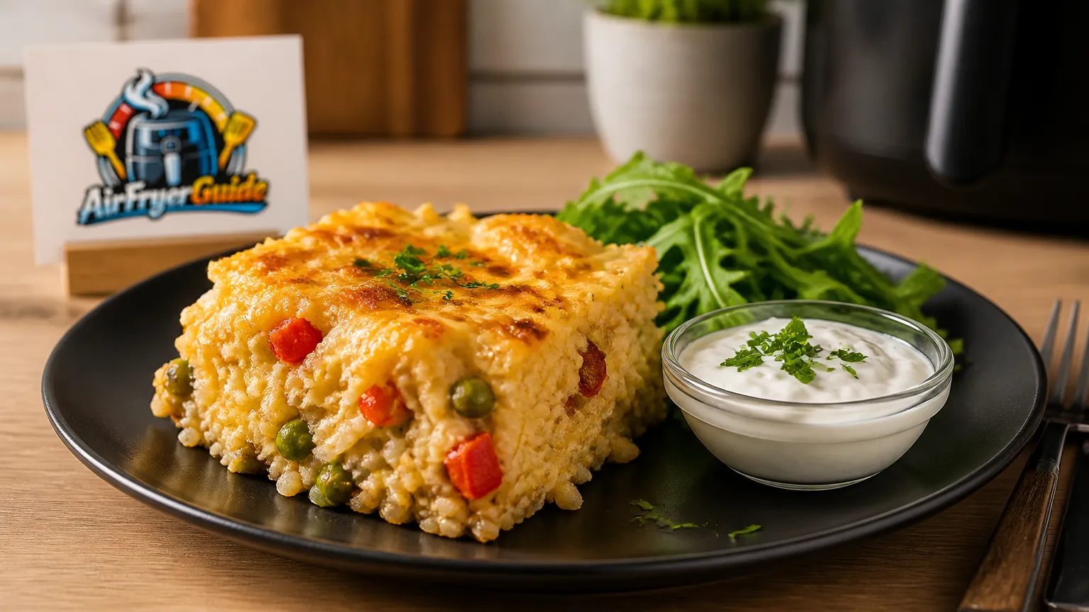 Reisauflauf im Airfryer