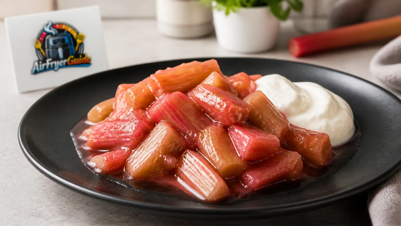 Rhabarberkompott im Airfryer