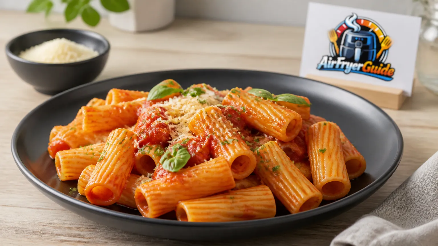 Rigatoni aufwärmen im Airfryer