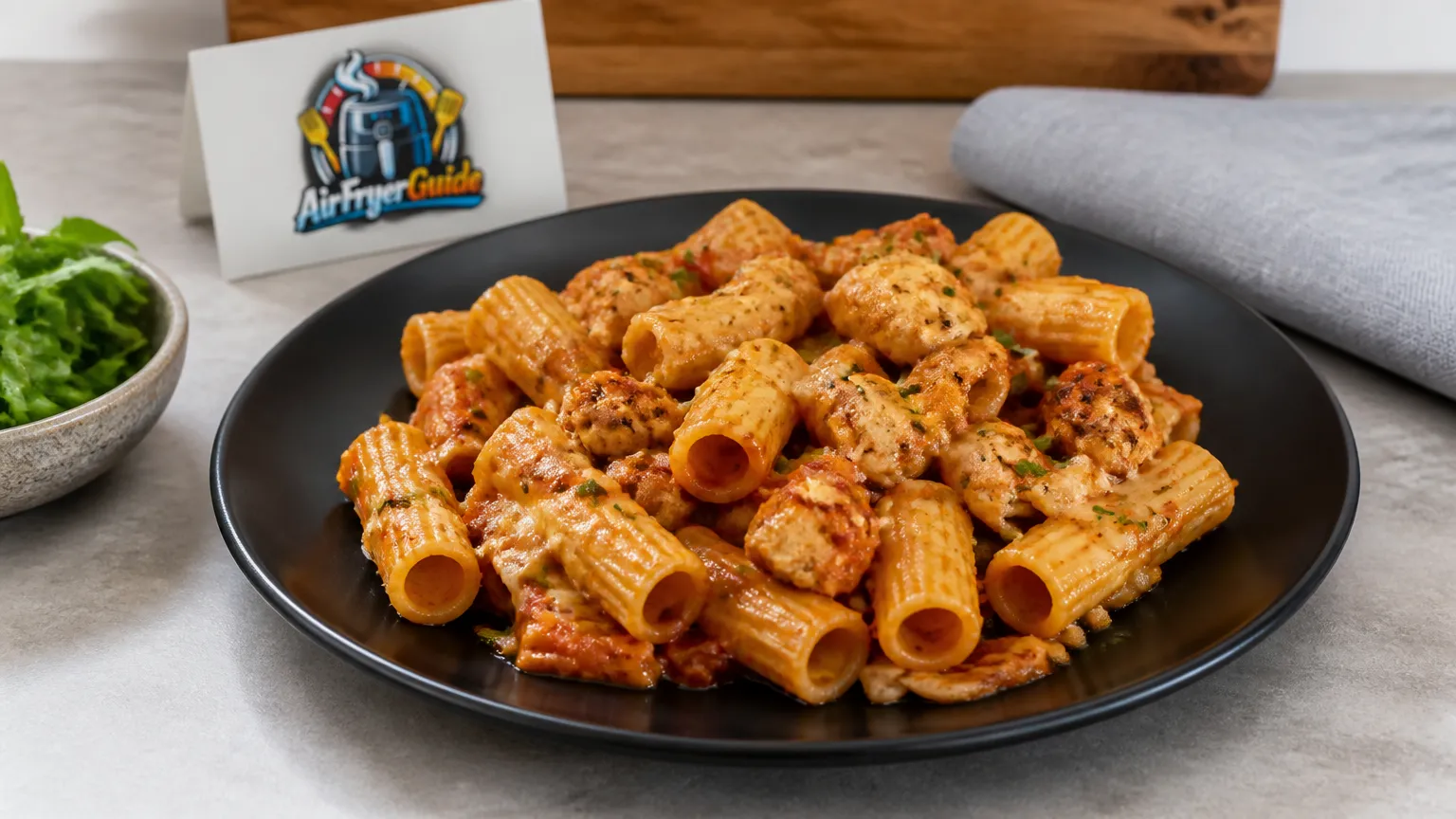 Rigatoni Chicken Bowl aufwärmen im Airfryer