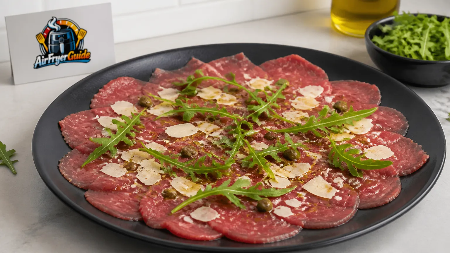 Rindercarpaccio im Airfryer