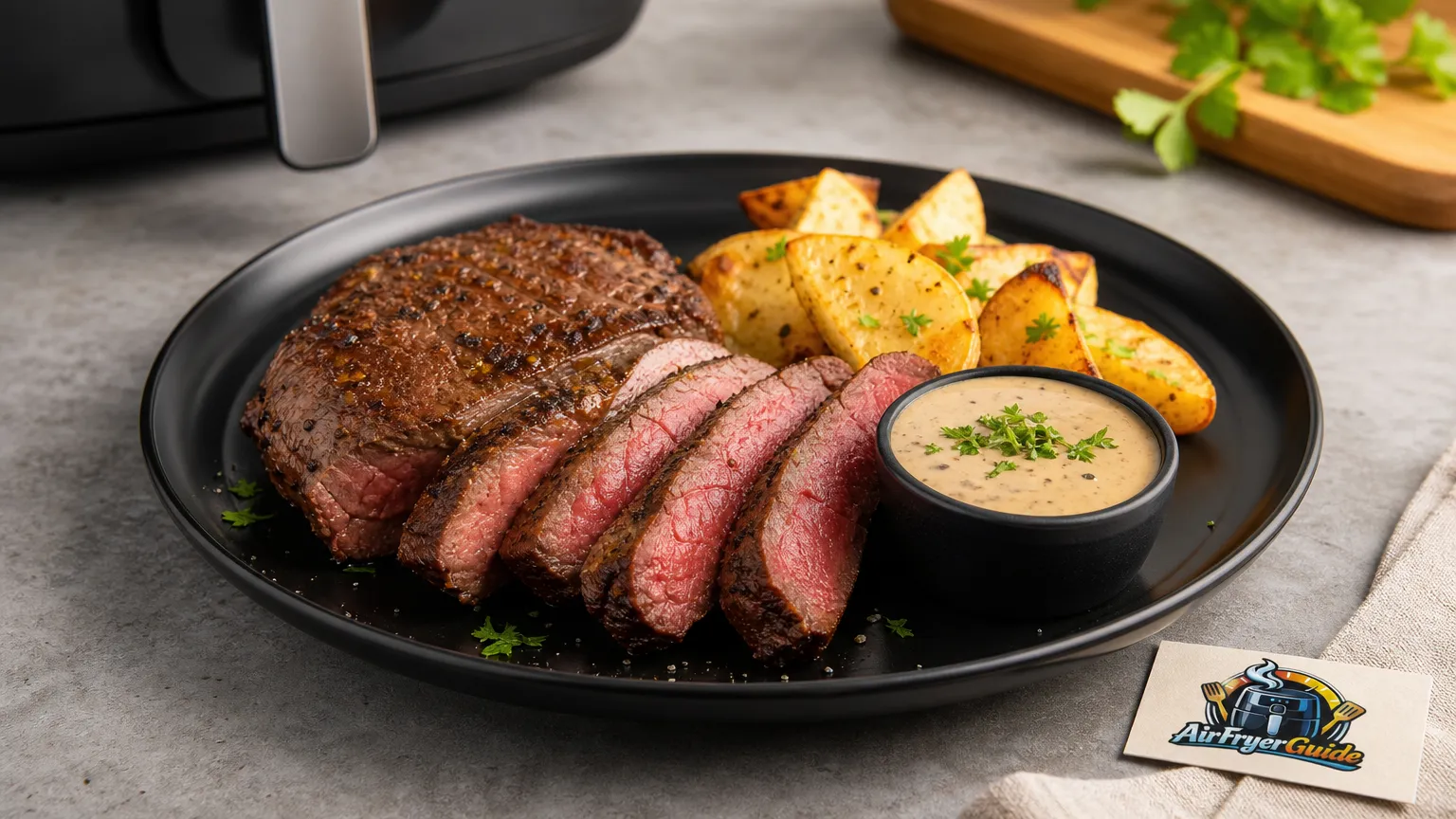 Rinderhüftsteak im Airfryer