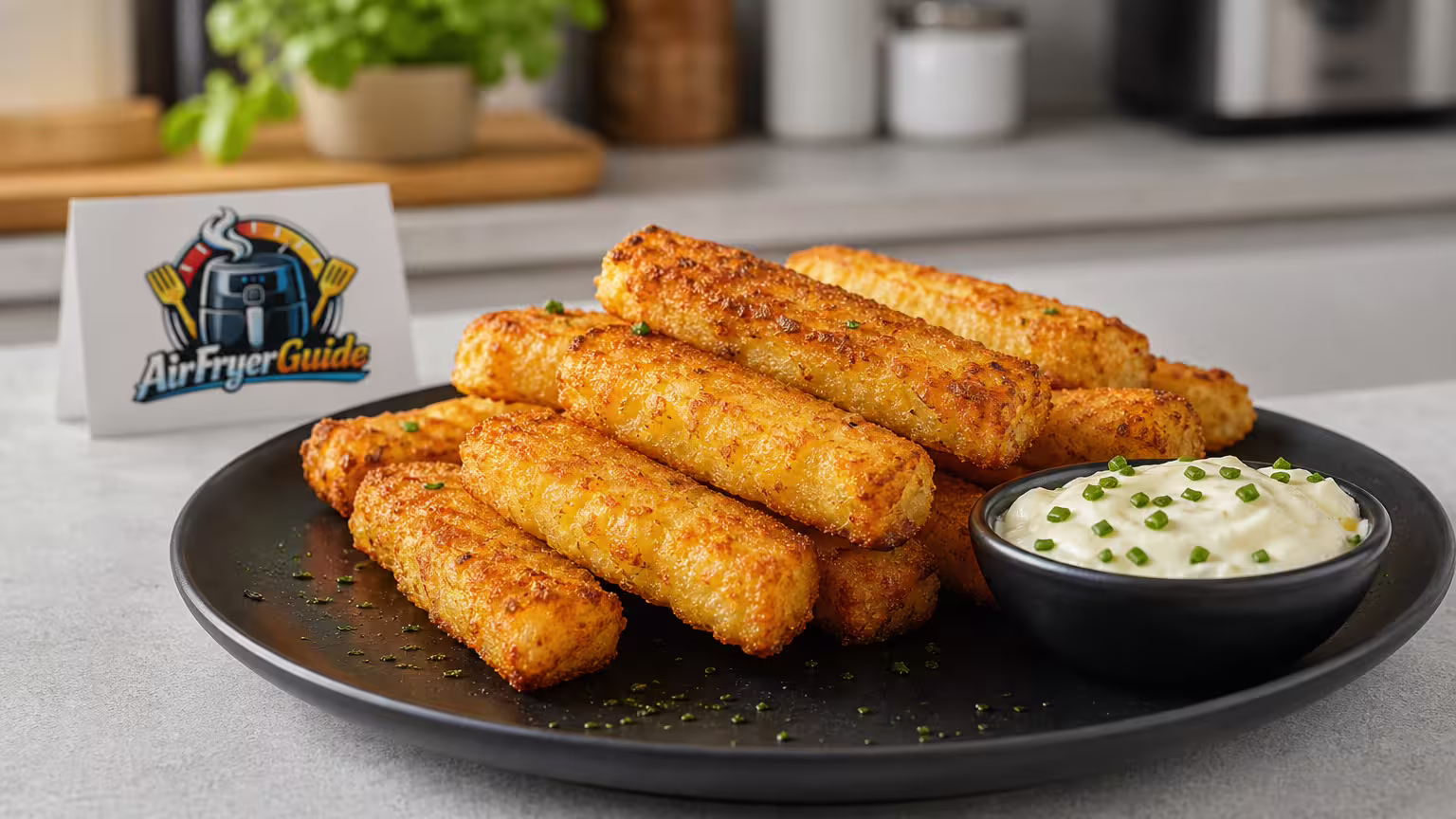 Rösti Stäbchen im Airfryer - Serviervorschlag