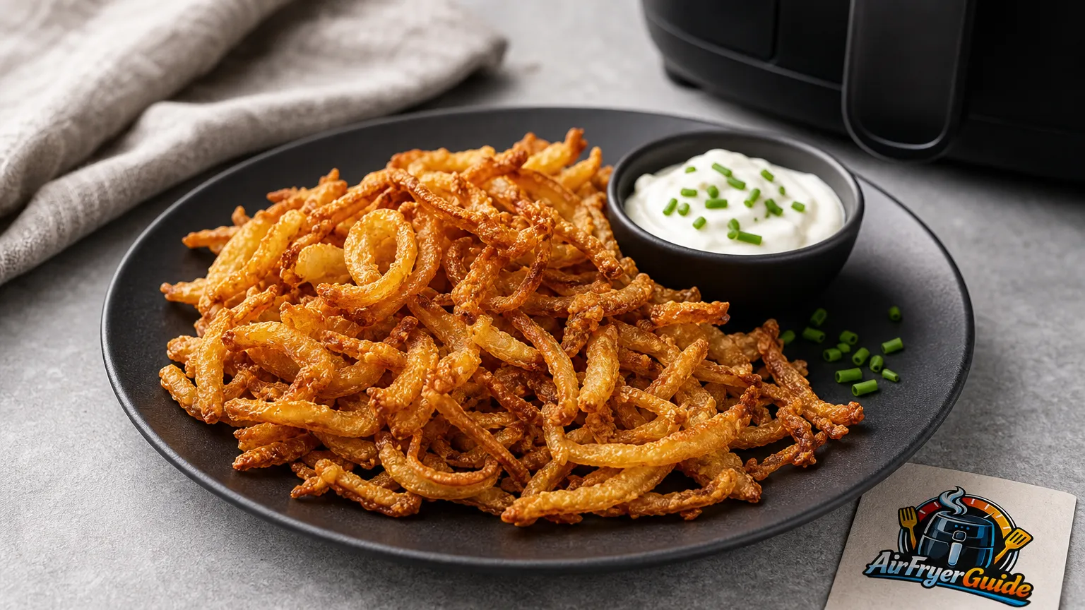 Röstzwiebeln im Airfryer