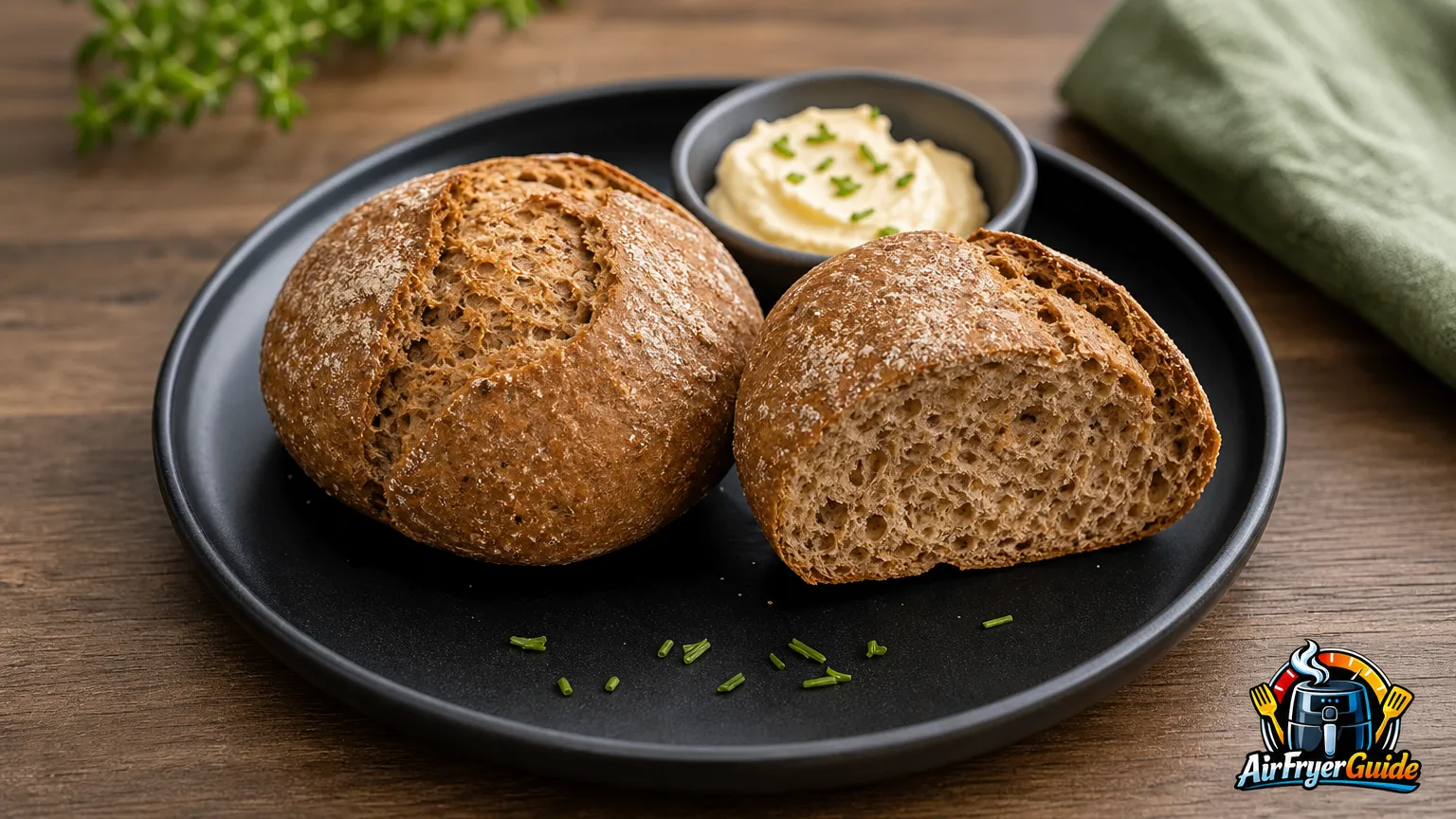 Roggenbrötchen im Airfryer