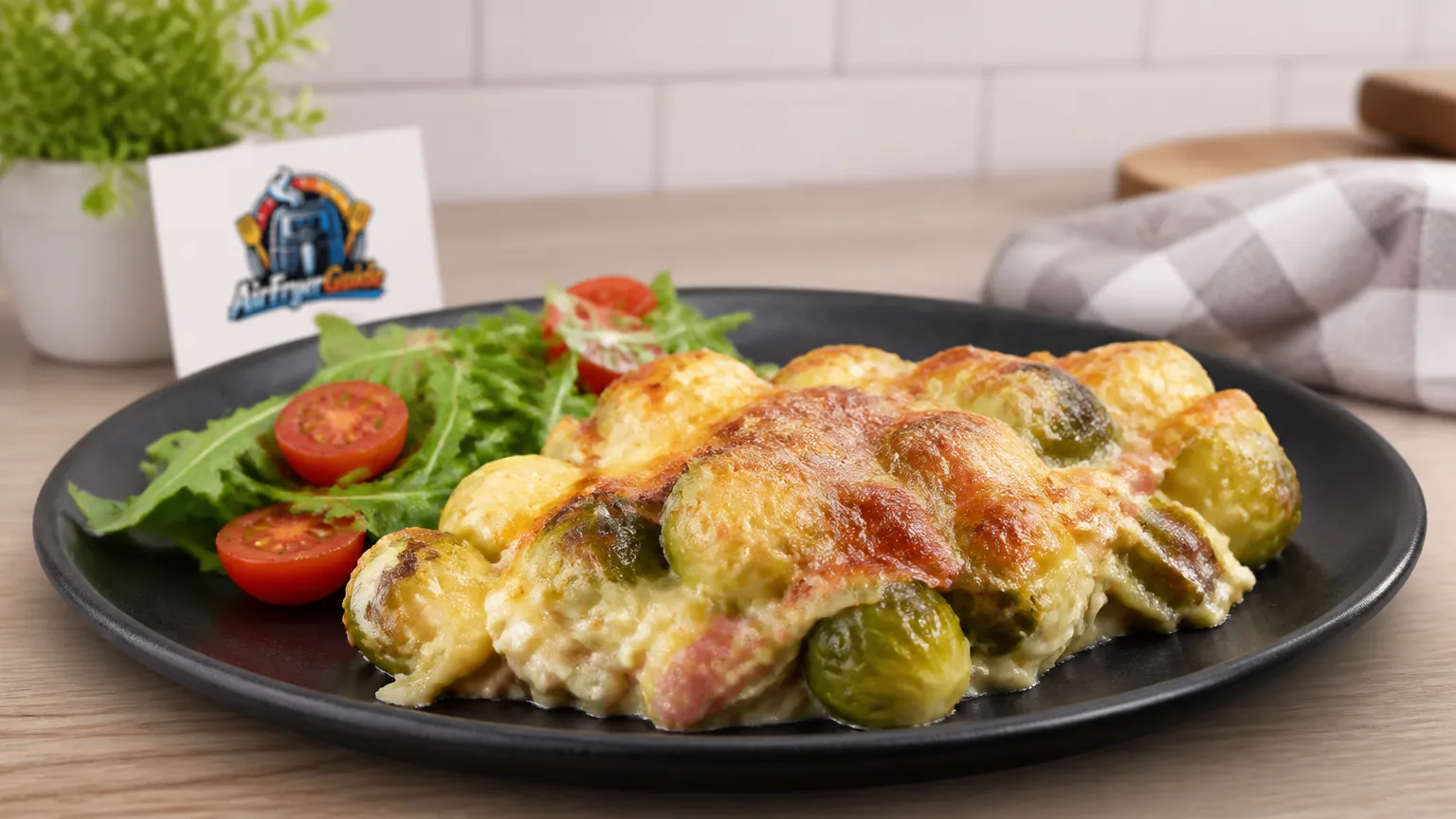 Rosenkohlauflauf im Airfryer