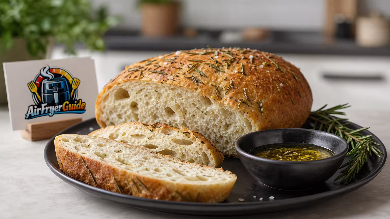 Rosmarinbrot im Airfryer