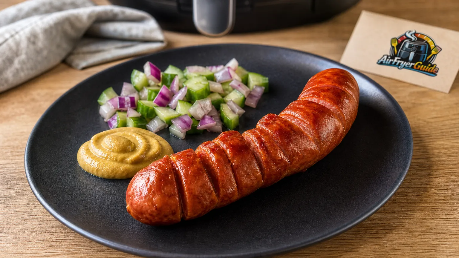 Rote Wurst im Airfryer
