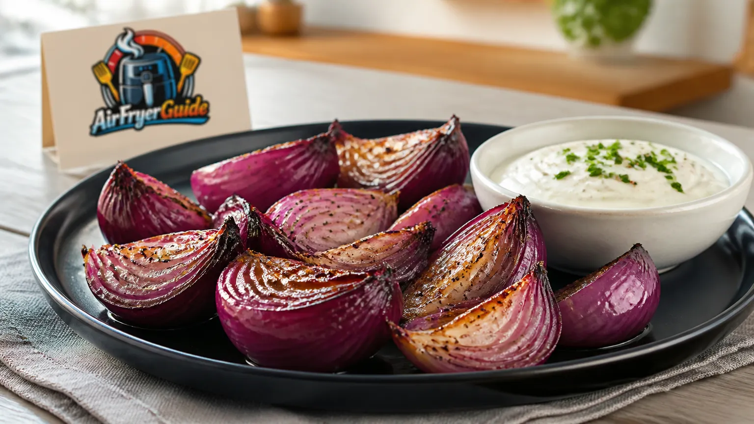 Rote Zwiebeln im Airfryer