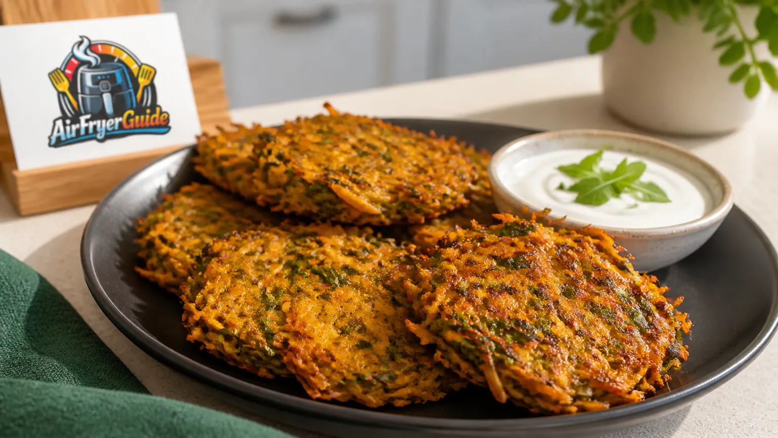 Rucola-Süßkartoffel Röstis (TK) im Airfryer