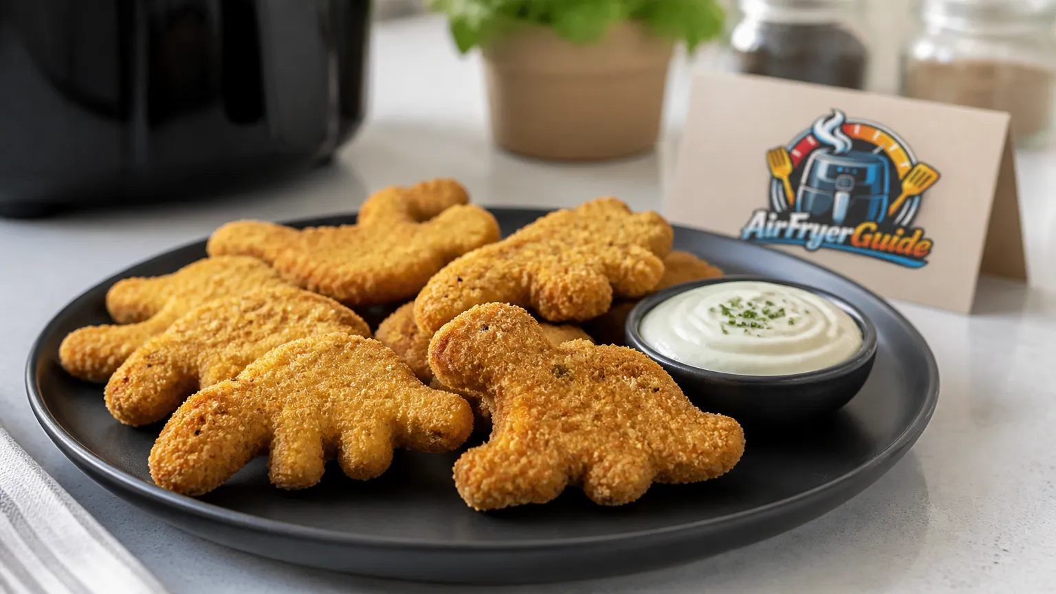 Safari Nuggets vegetarisch im Airfryer