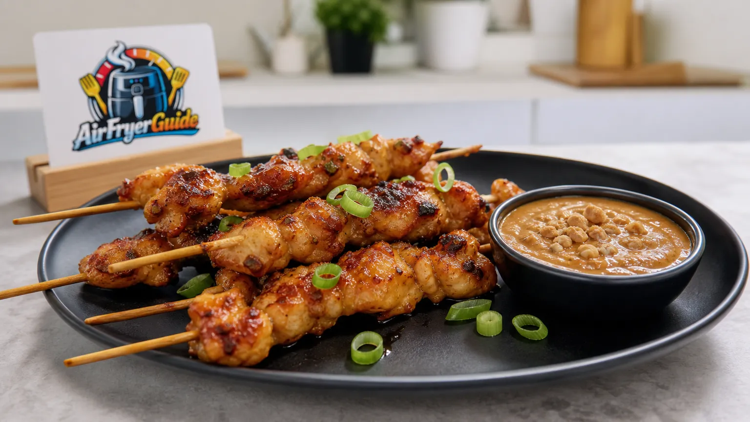 Sate-Spieße im Airfryer