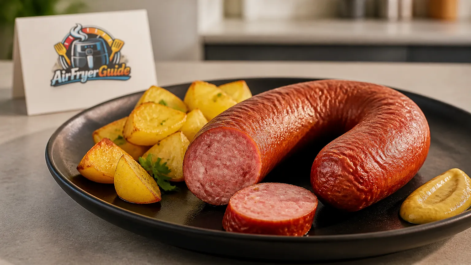 Saucisson vaudois aufwärmen im Airfryer