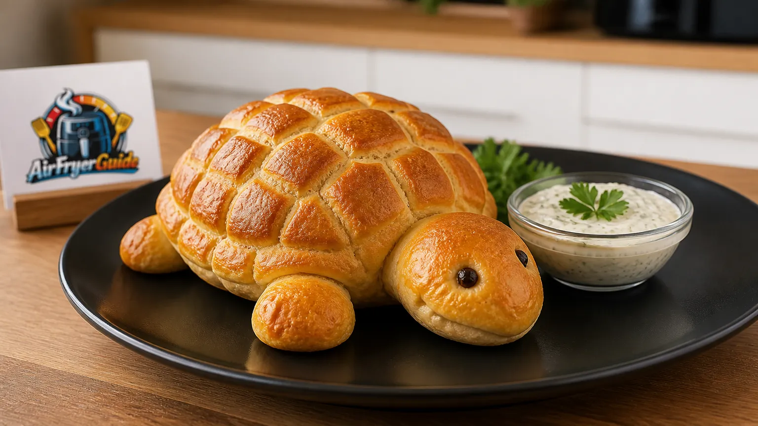 Schildkrötenbrötchen im Airfryer