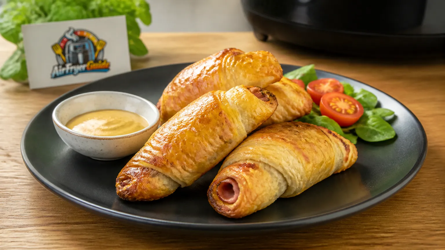 Schinkengipfeli im Airfryer