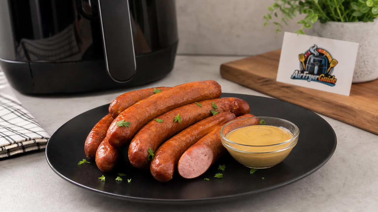 Schinkenwürstchen im Airfryer