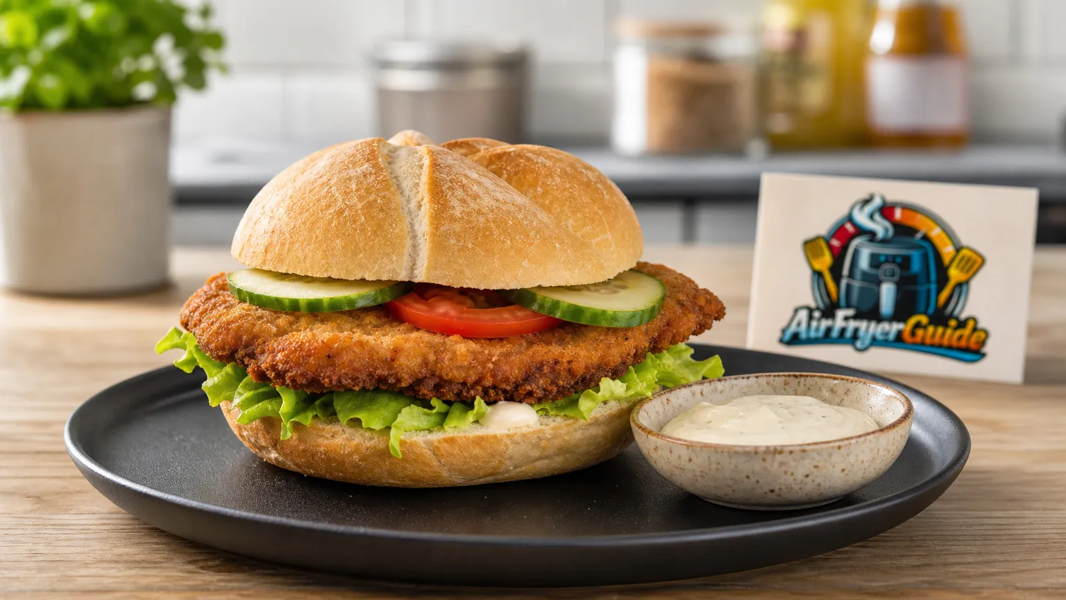 Schnitzelbrötchen im Airfryer