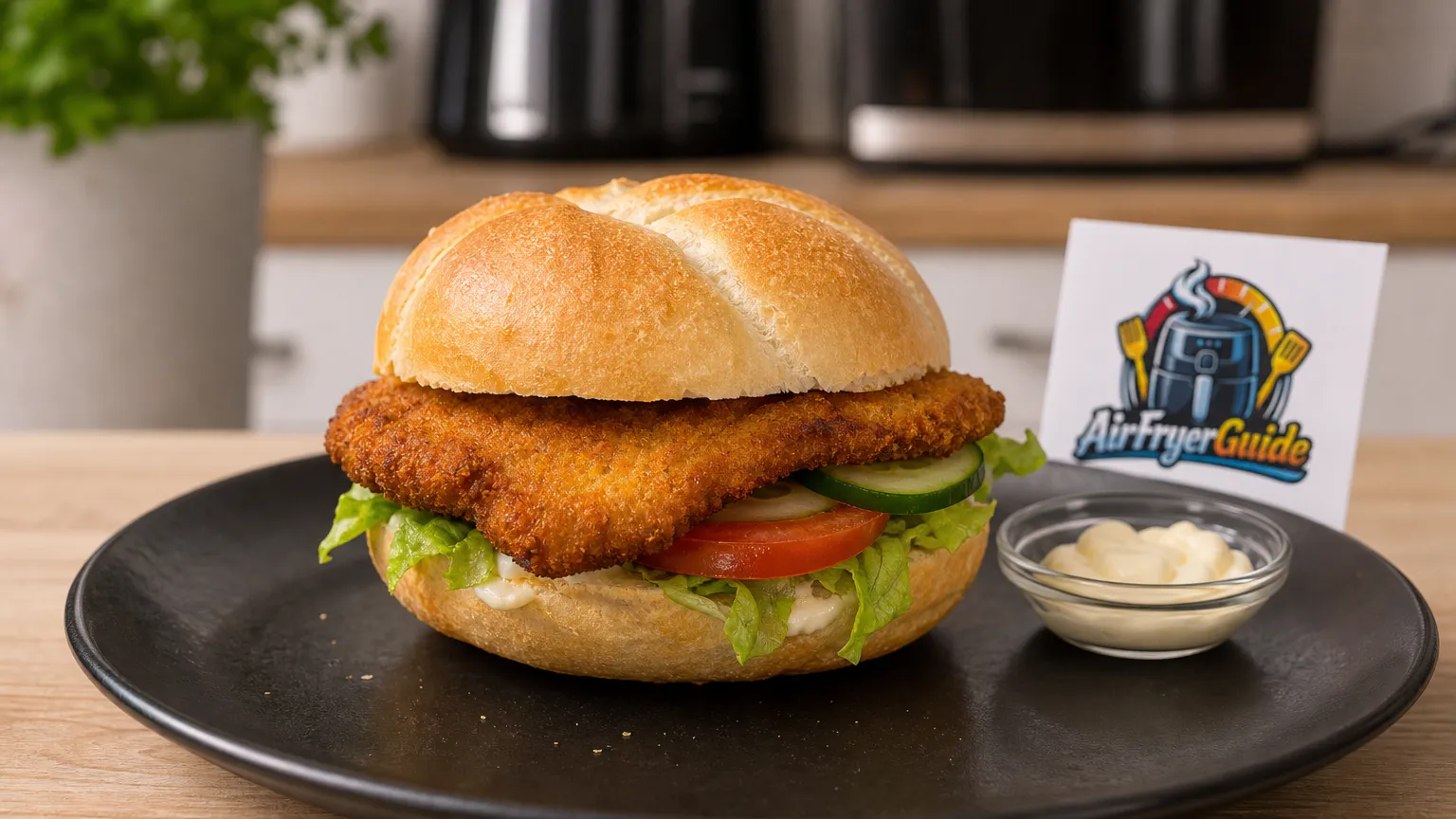 Schnitzelsemmel im Airfryer