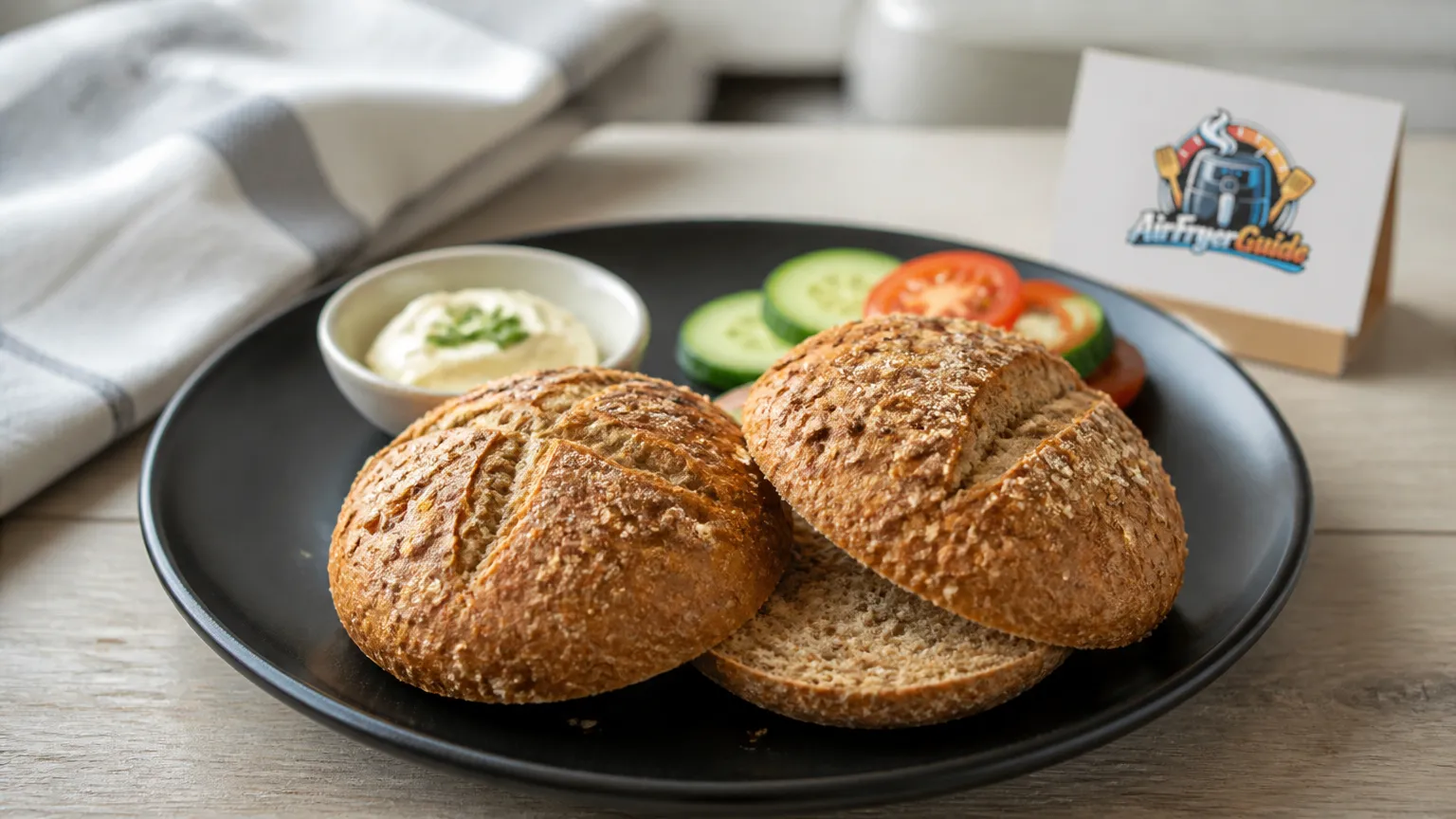 Schrotbrötchen im Airfryer