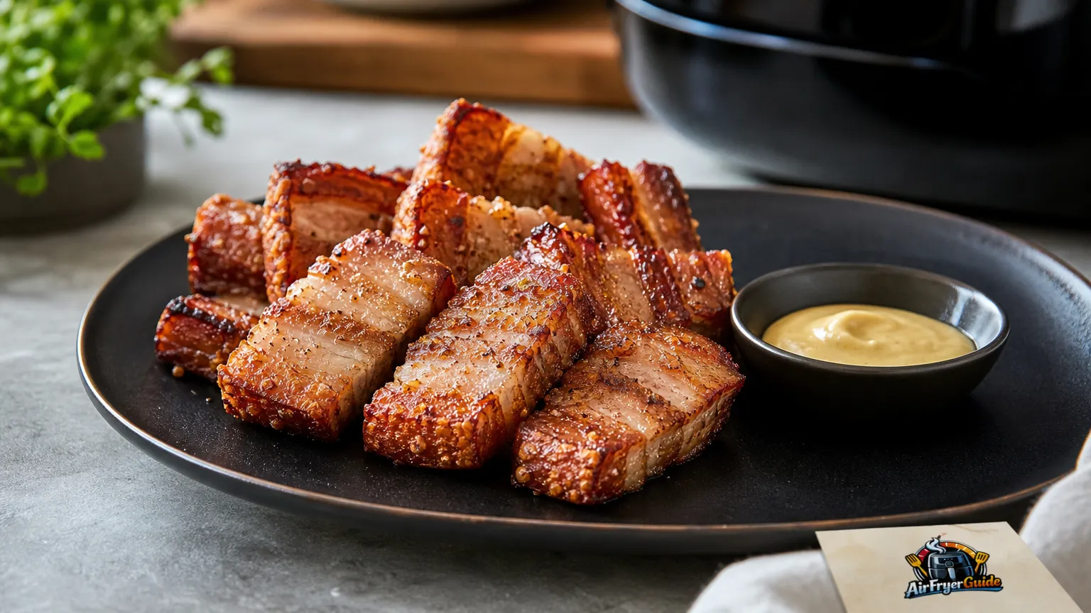 Schweinebauch im Airfryer