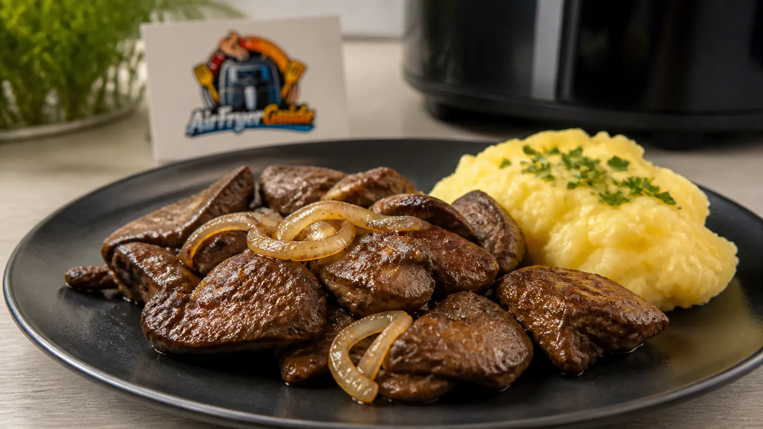 Schweineleber im Airfryer