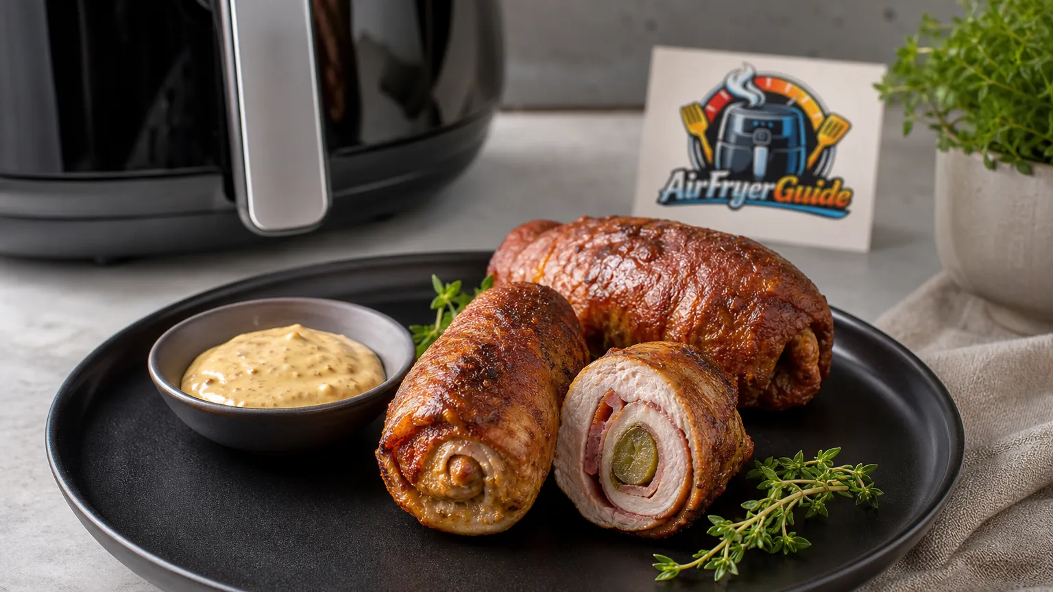 Schweineroulade im Airfryer