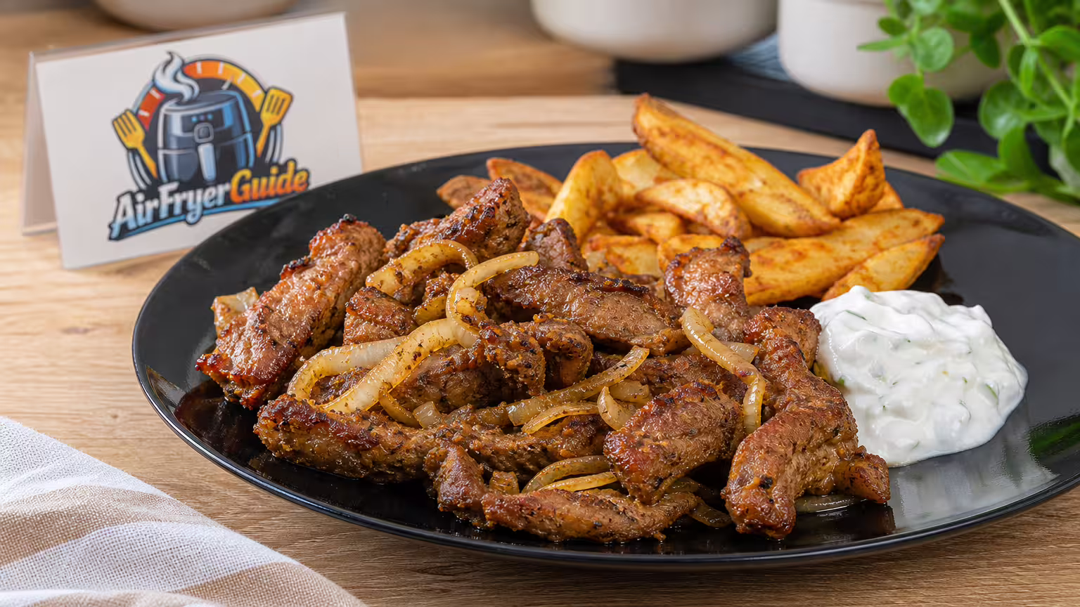 Schwenkbraten (TK) im Airfryer - Serviervorschlag
