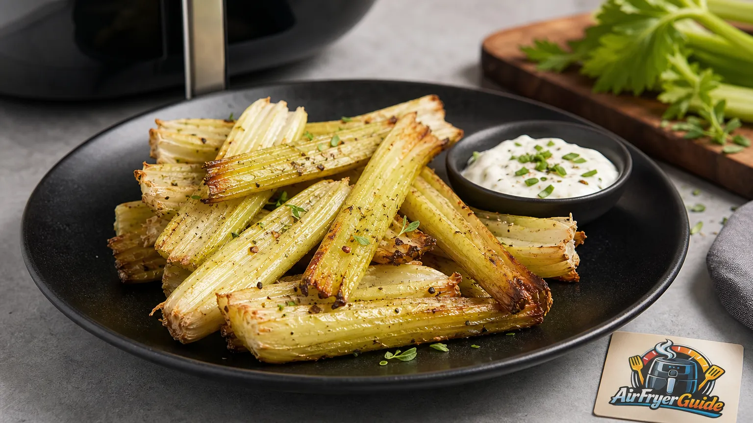 Knollensellerie im Airfryer
