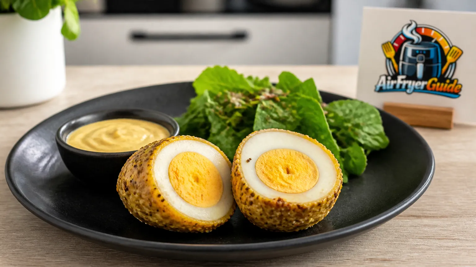 Senfeier im Airfryer