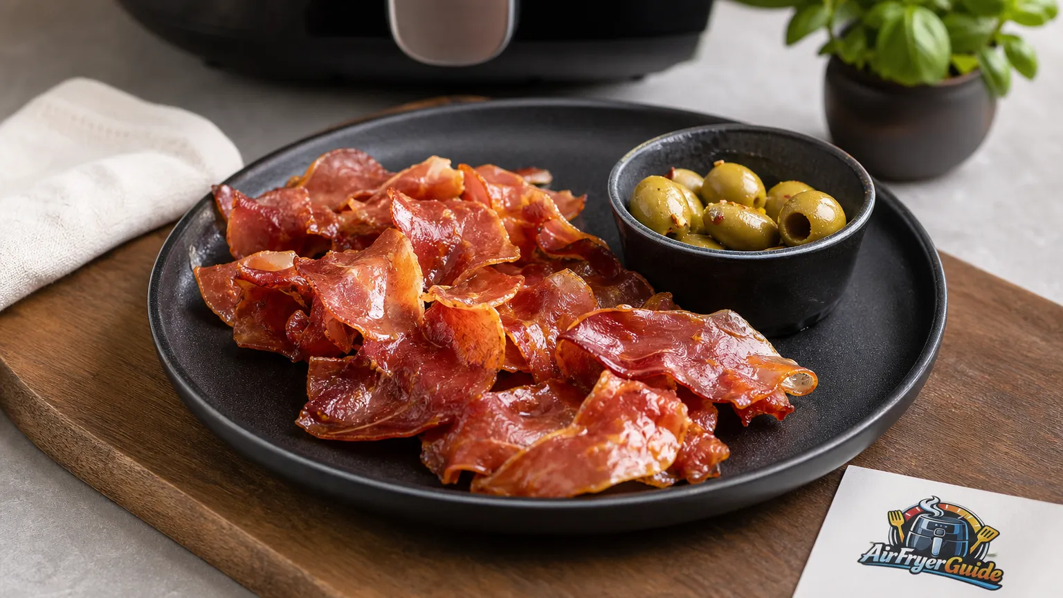 Serrano Schinken im Airfryer