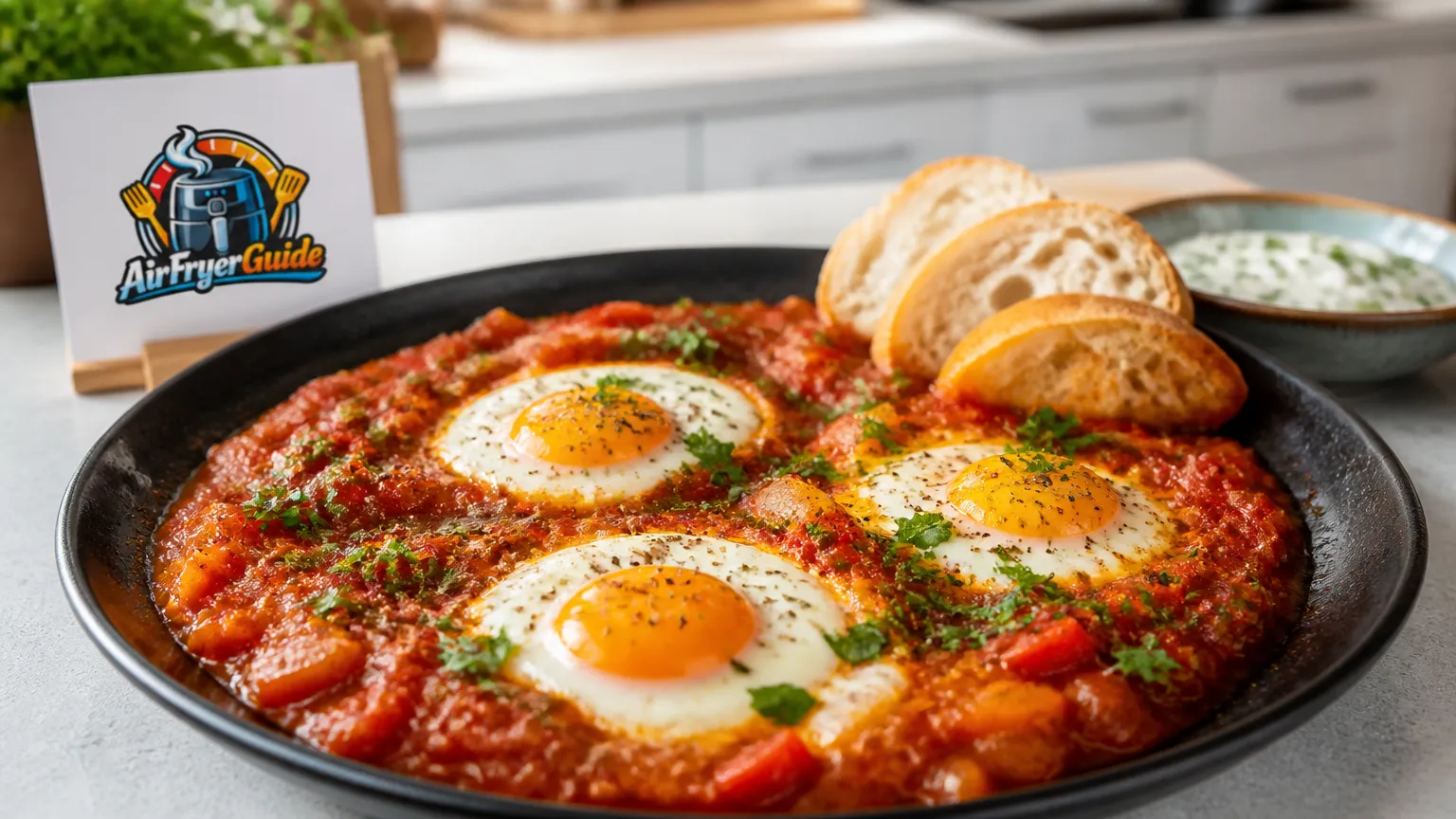 Shakshuka vegetarisch im Airfryer