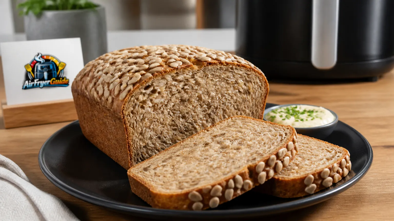 Sonnenblumenkernbrot im Airfryer