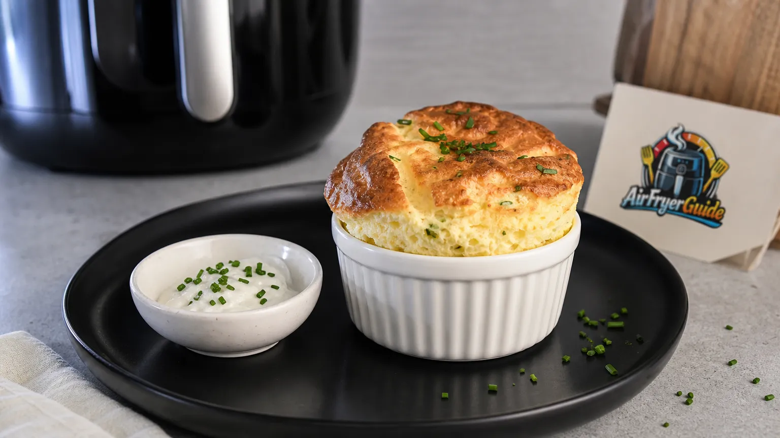 Käsesoufflé im Airfryer