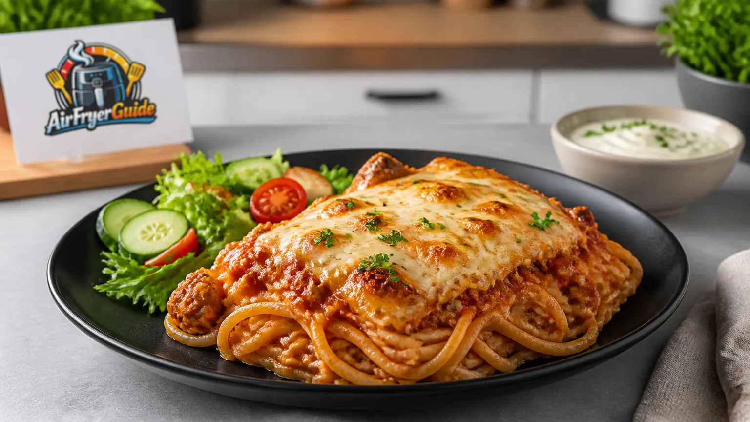 Spaghetti Auflauf im Airfryer