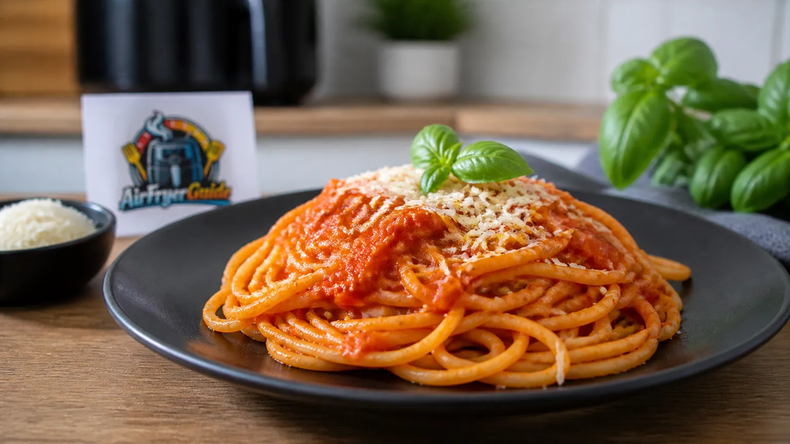 Spaghetti Napoli im Airfryer