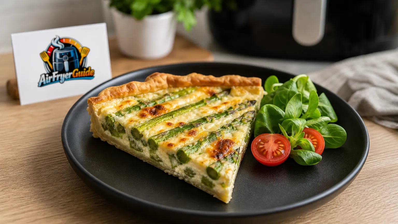 Spargel Tarte im Airfryer