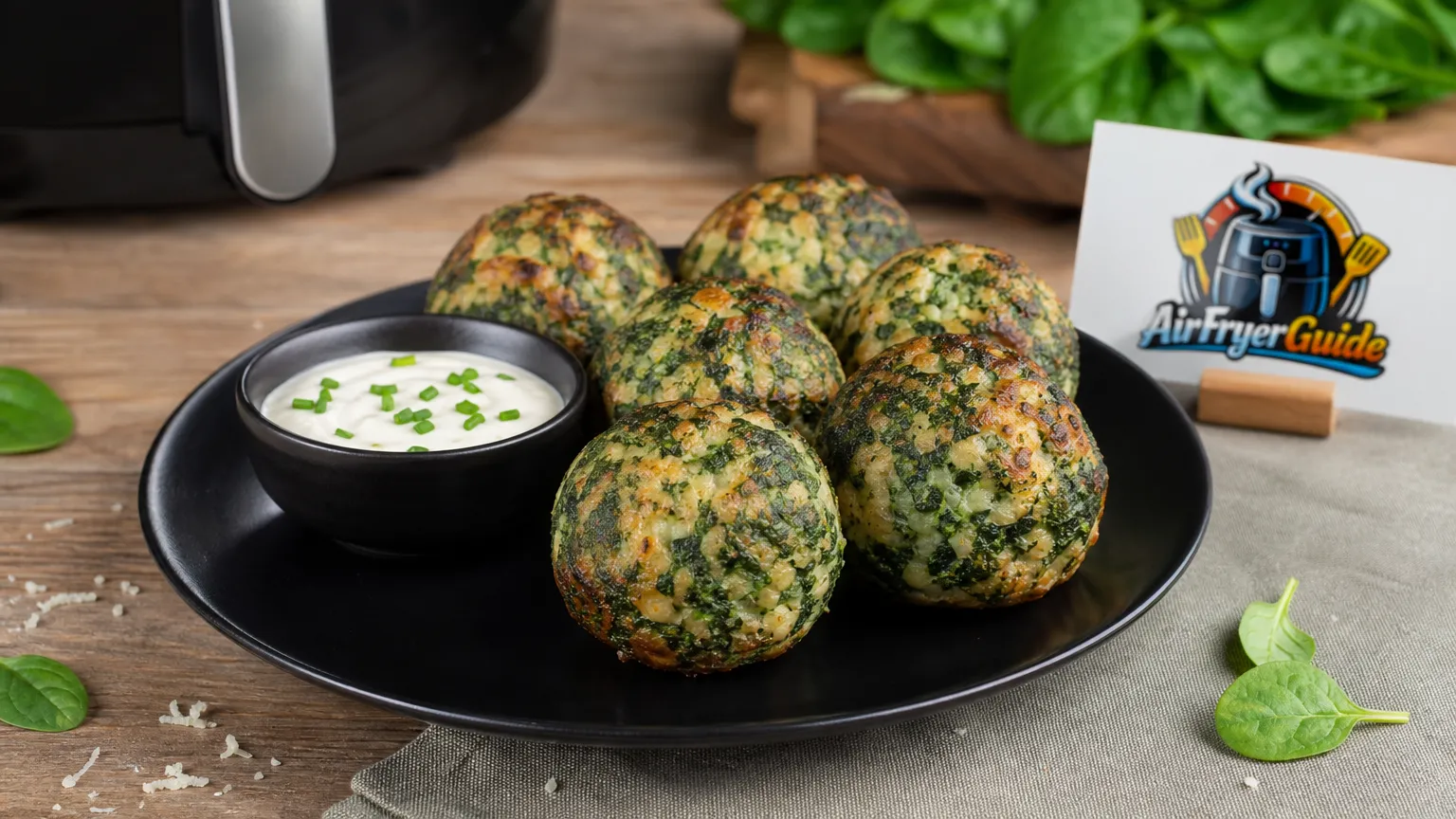 Spinatknödel im Airfryer