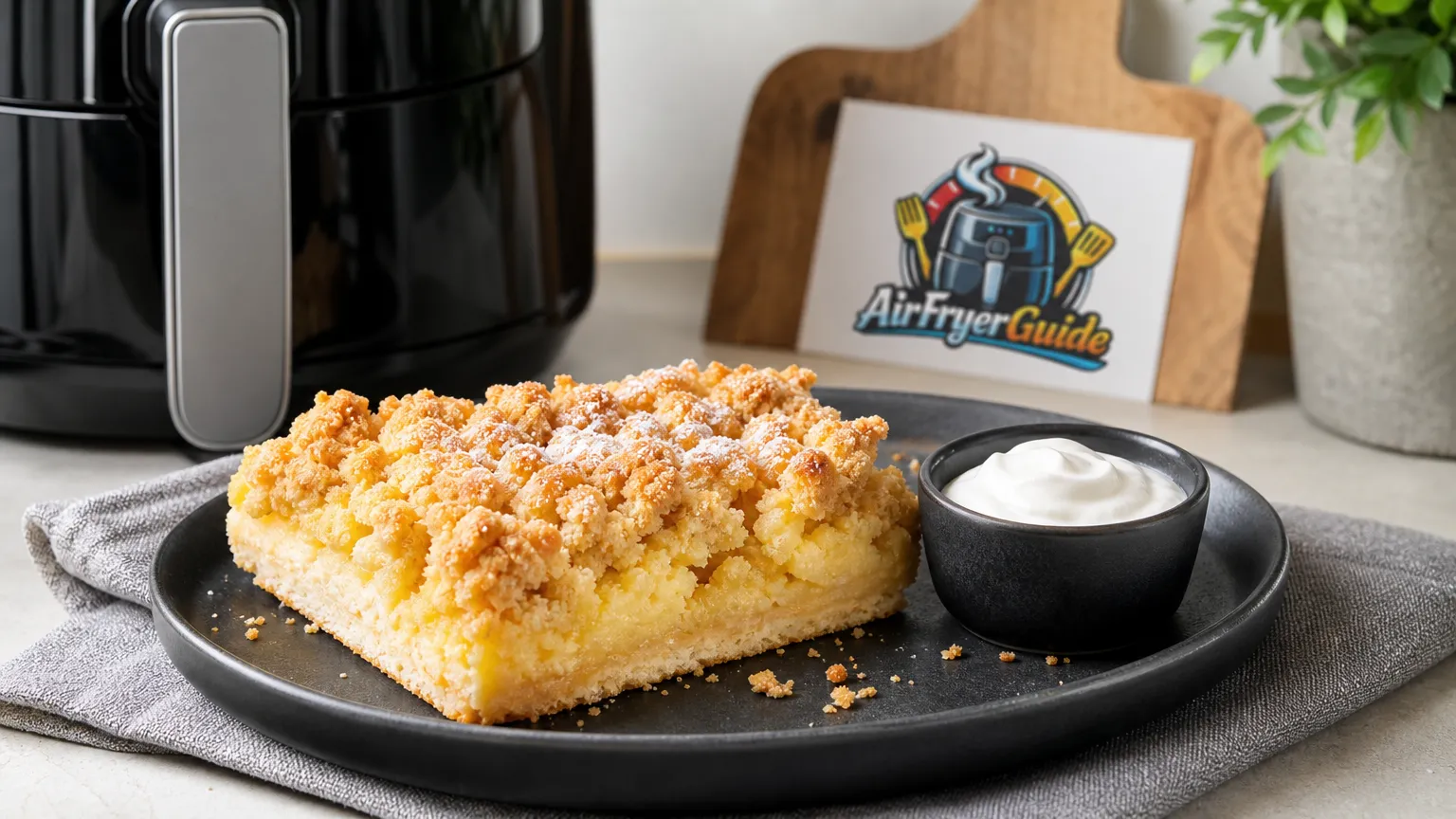 Streuselkuchen im Airfryer