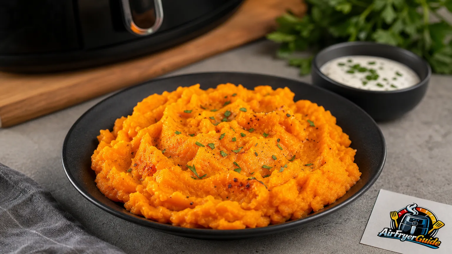 Süßkartoffel Püree im Airfryer