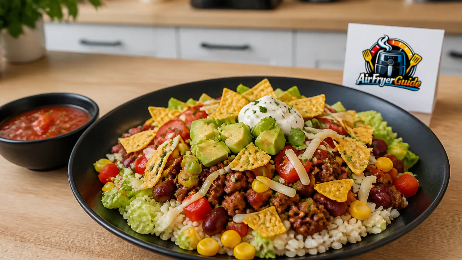 Taco Bowl im Airfryer